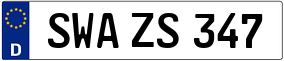 Trailer License Plate